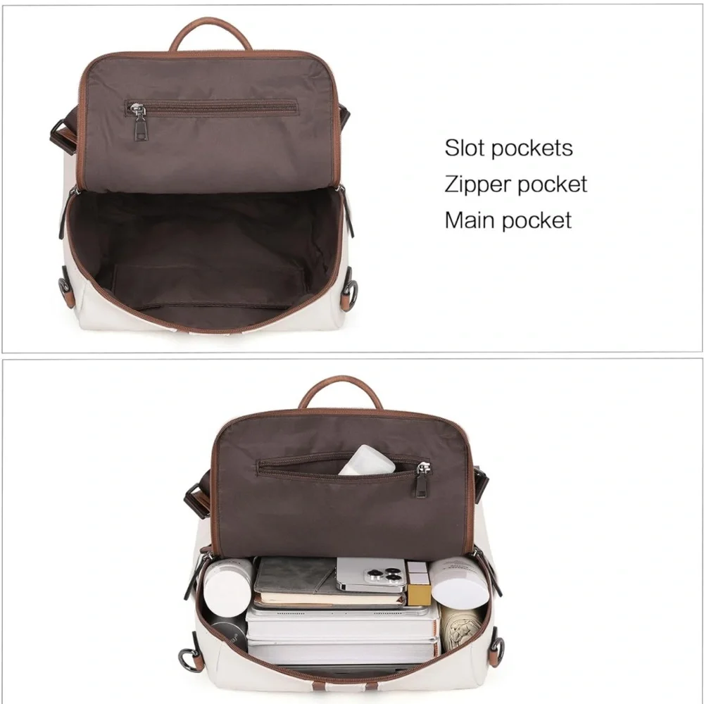 Leather backpack purse convertible. - Picture 3 of 4